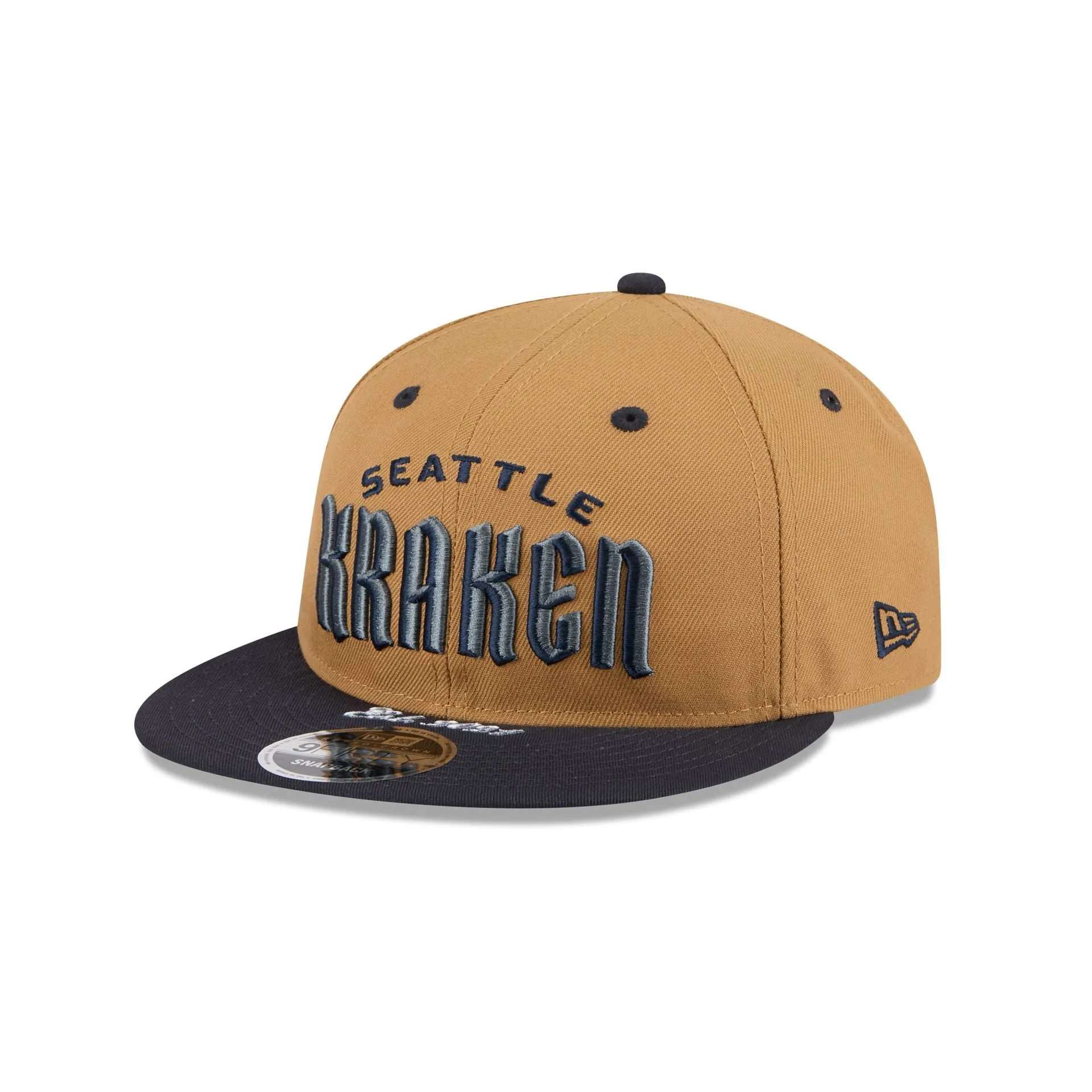 Seattle Kraken Wheat Retro Crown 9FIFTY Snapback Hat sold by New Era