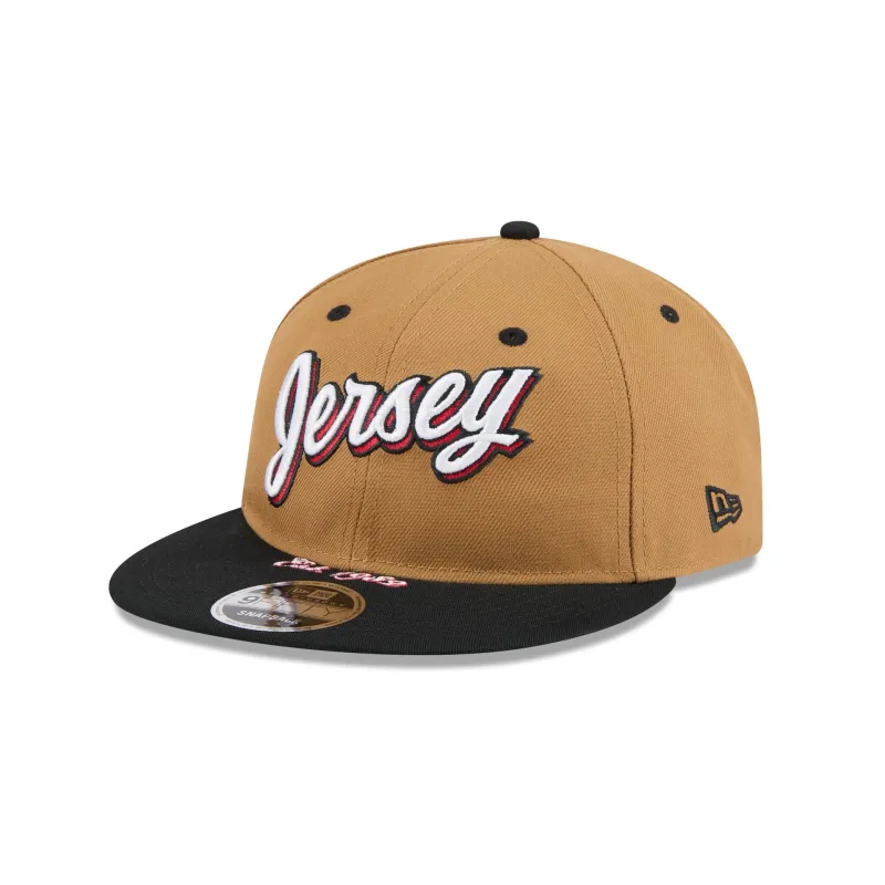 New Jersey Devils Wheat Retro Crown 9FIFTY Snapback Hat sold by New Era