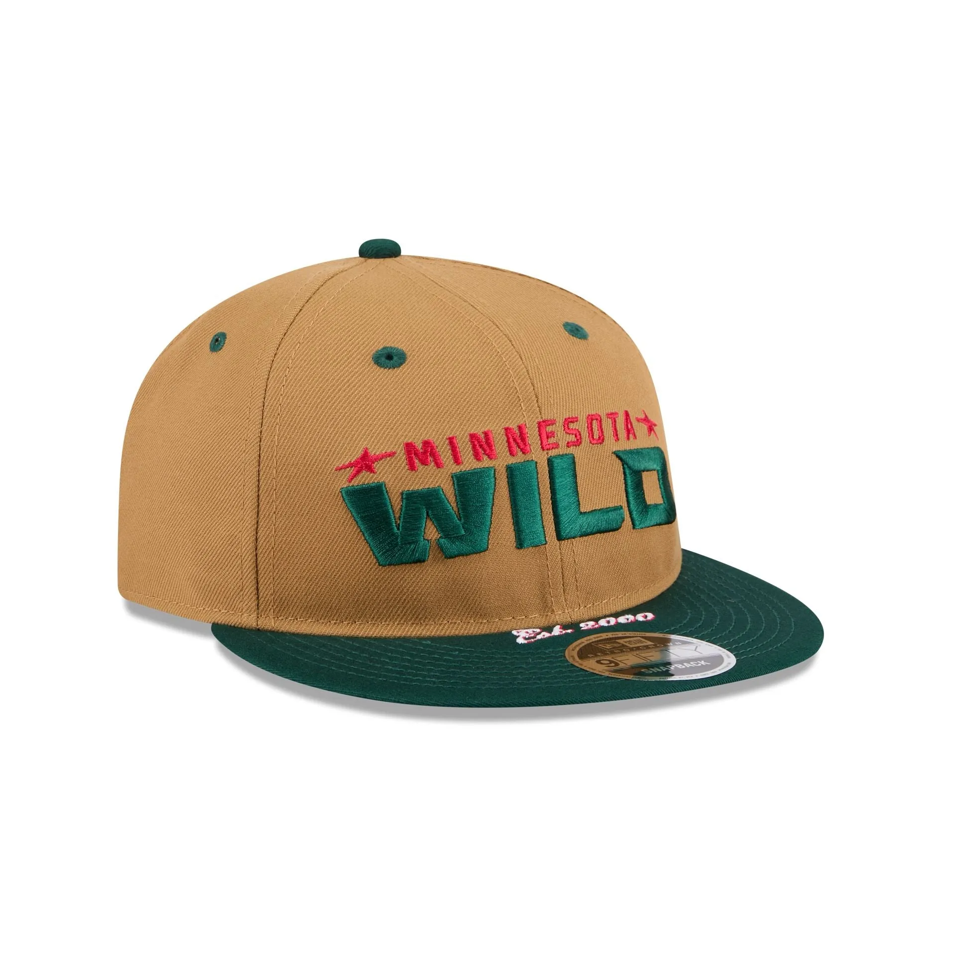 Minnesota Wild Wheat Retro Crown 9FIFTY Snapback Hat sold by New Era product image thumbnail 3