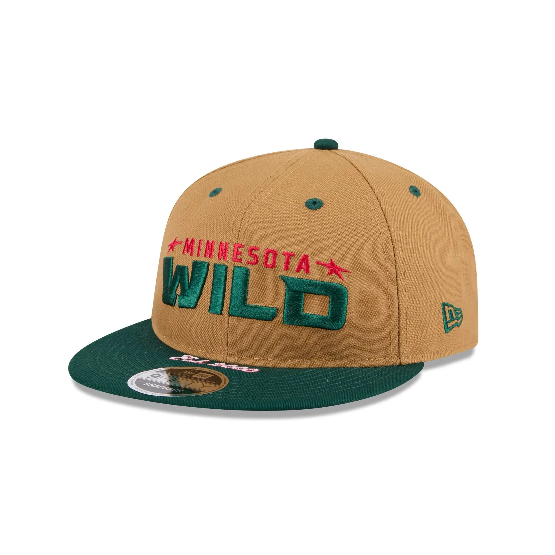 Minnesota Wild Wheat Retro Crown 9FIFTY Snapback Hat sold by New Era