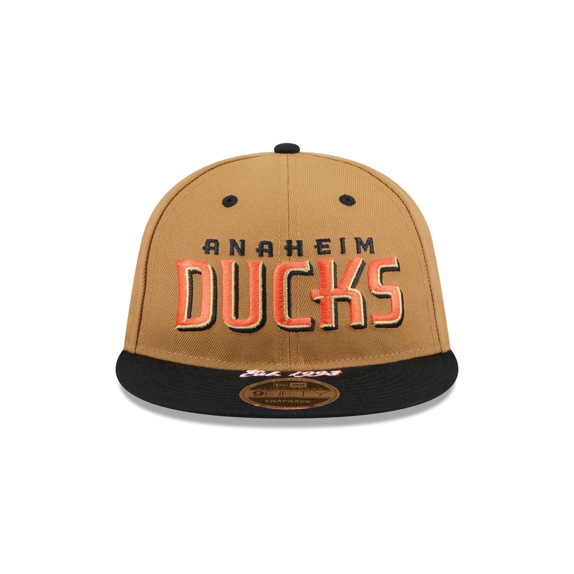 Anaheim Ducks Wheat Retro Crown 9FIFTY Snapback Hat sold by New Era product image thumbnail 2