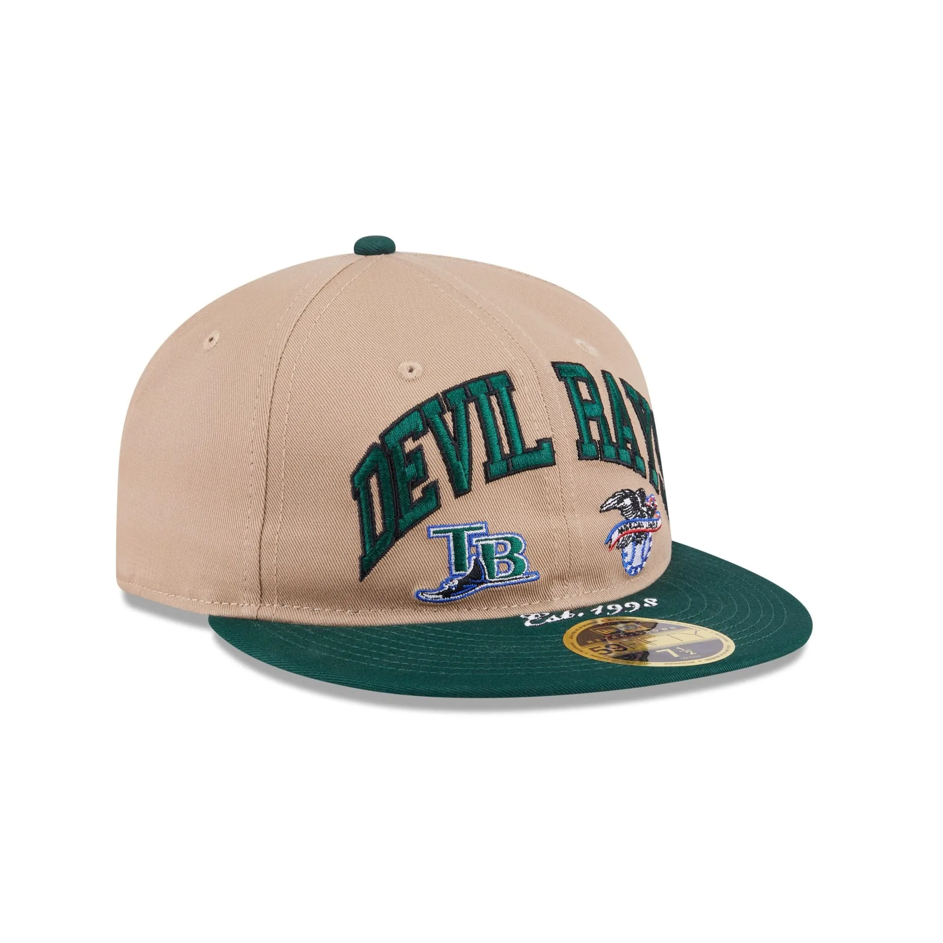 Tampa Bay Rays Camel Retro Crown 59FIFTY Fitted Hat sold by New Era product image thumbnail 3