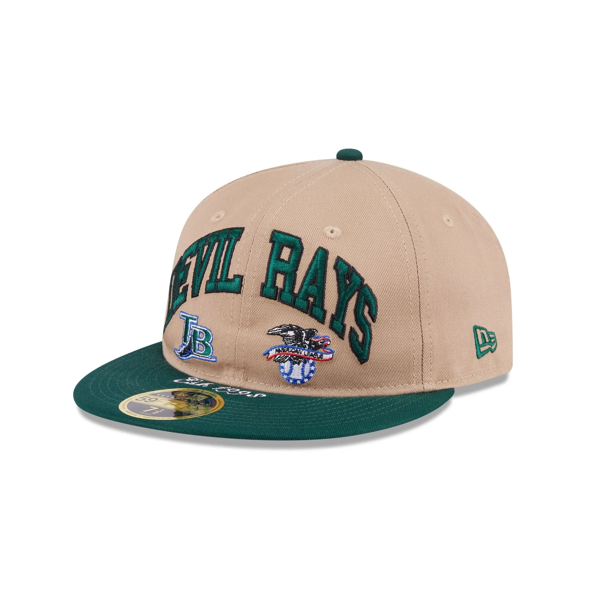 Tampa Bay Rays Camel Retro Crown 59FIFTY Fitted Hat sold by New Era