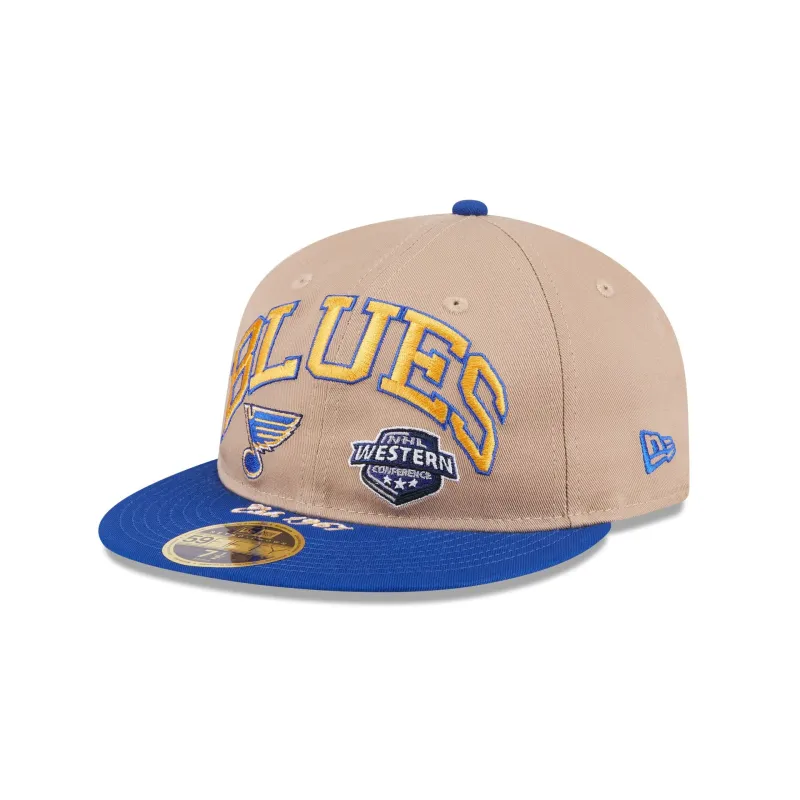 St. Louis Blues Camel Retro Crown 59FIFTY Fitted Hat sold by New Era