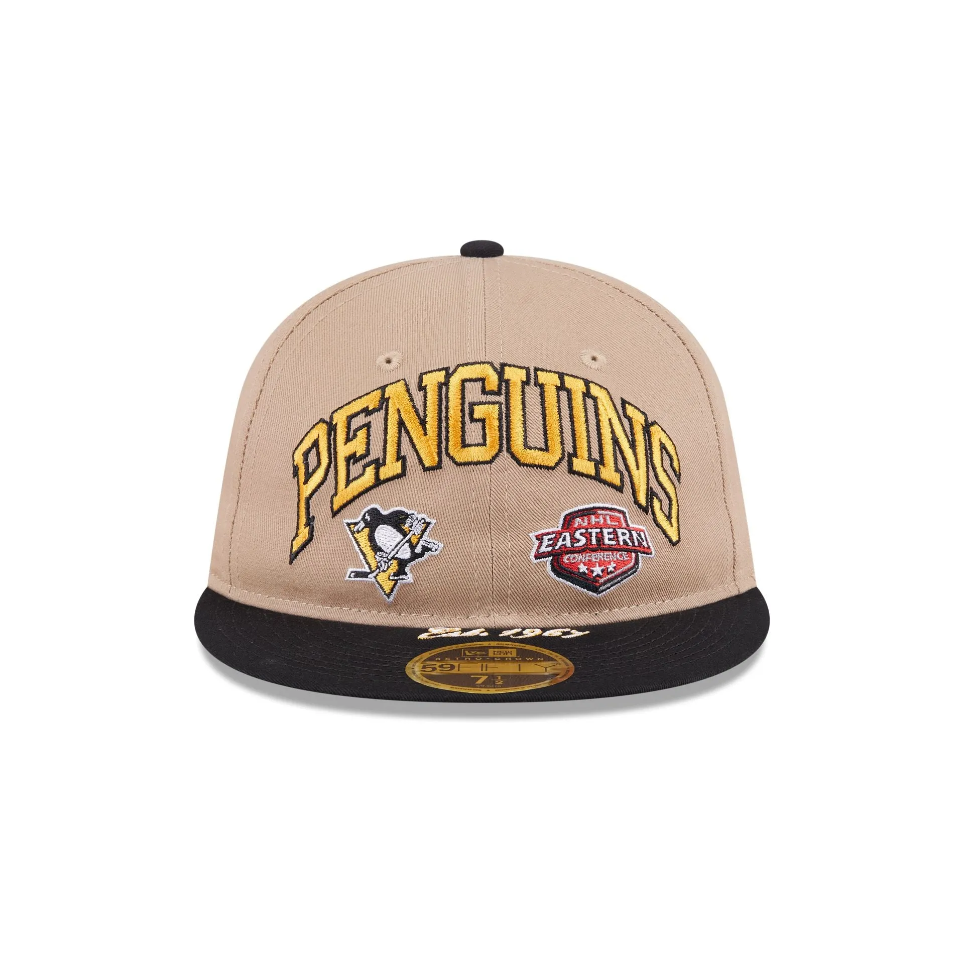 Pittsburgh Penguins Camel Retro Crown 59FIFTY Fitted Hat sold by New Era product image thumbnail 2