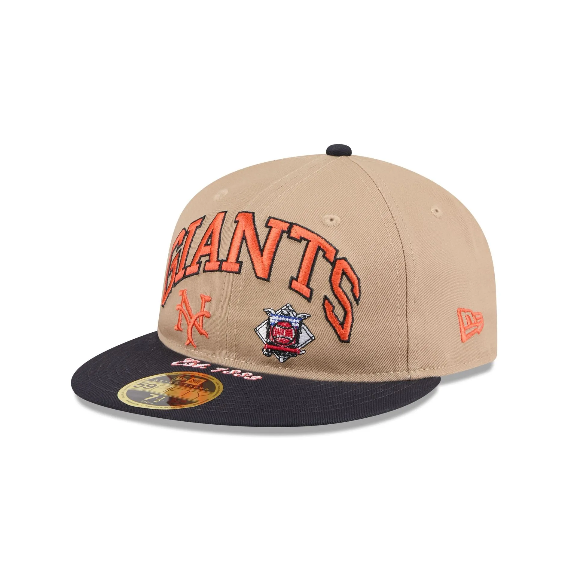 New York Giants Camel Retro Crown 59FIFTY Fitted Hat sold by New Era