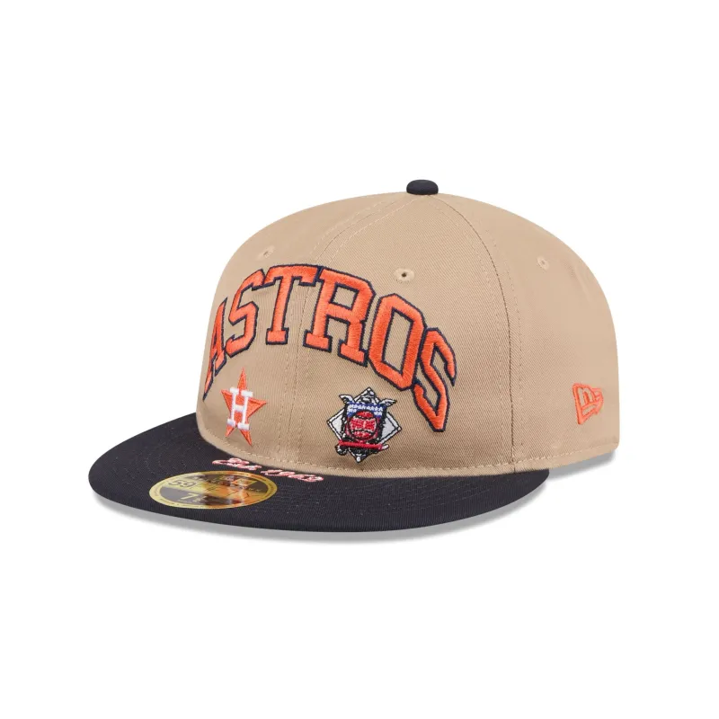 Houston Astros Camel Retro Crown 59FIFTY Fitted Hat sold by New Era
