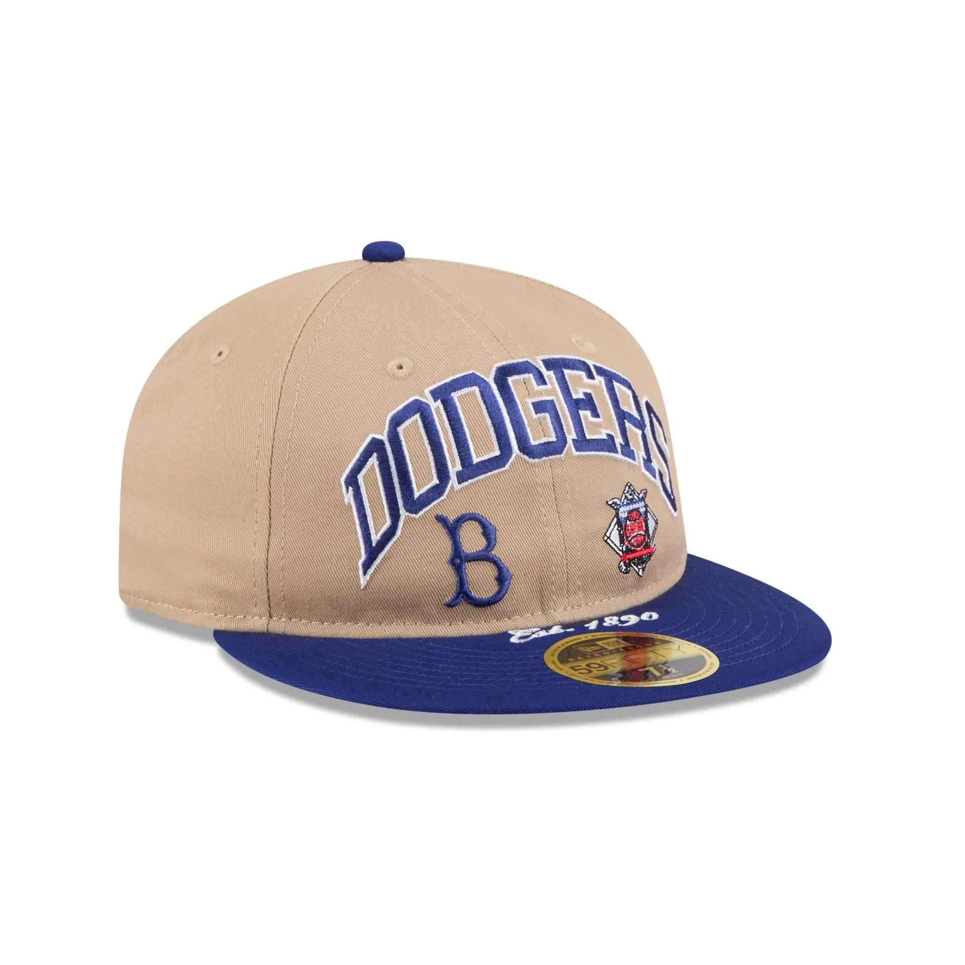 Brooklyn Dodgers Camel Retro Crown 59FIFTY Fitted Hat sold by New Era product image thumbnail 3