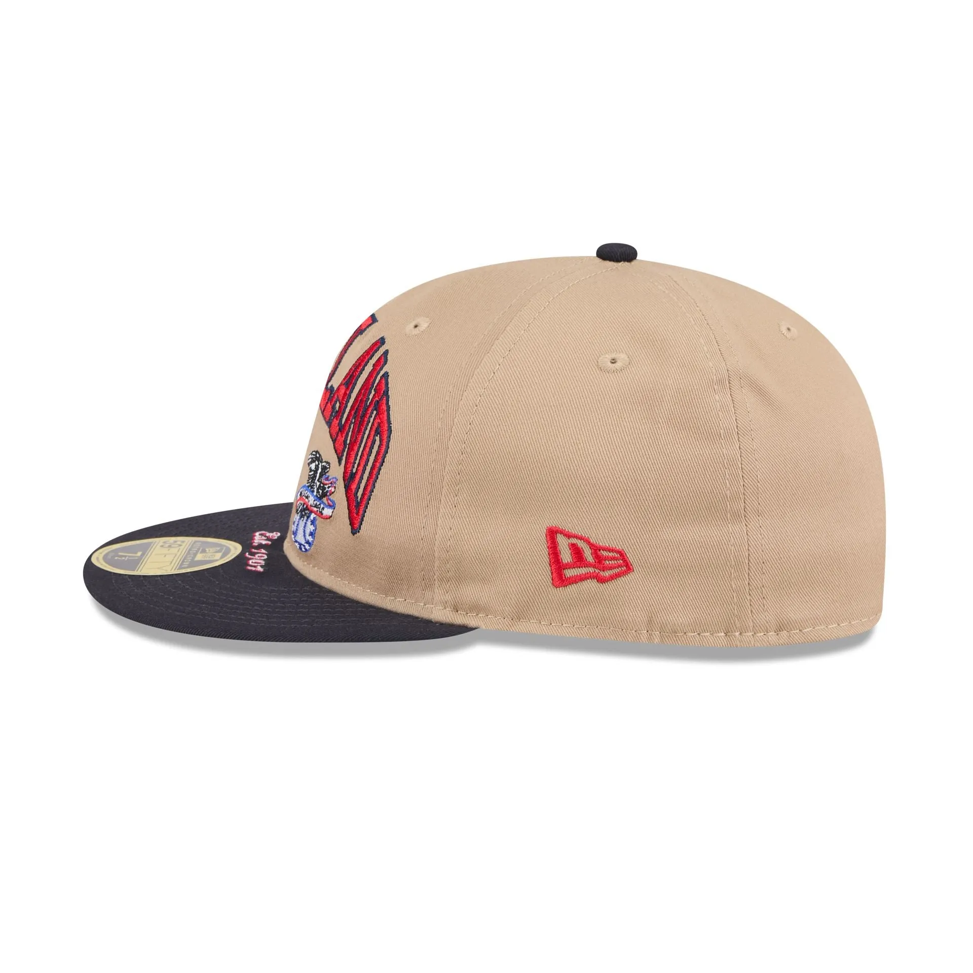 Cleveland Guardians Camel Retro Crown 59FIFTY Fitted Hat sold by New Era product image thumbnail 4