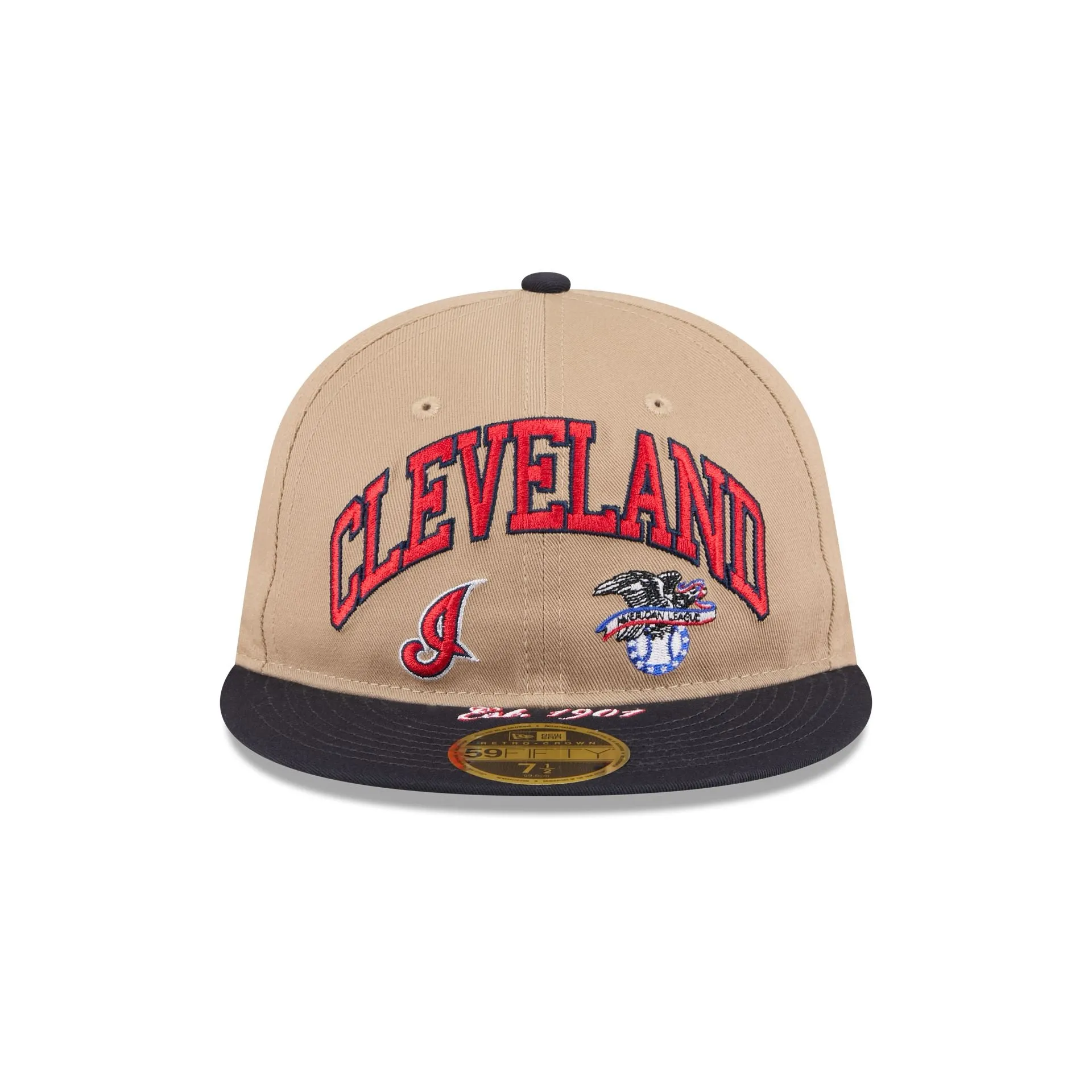 Cleveland Guardians Camel Retro Crown 59FIFTY Fitted Hat sold by New Era product image thumbnail 2