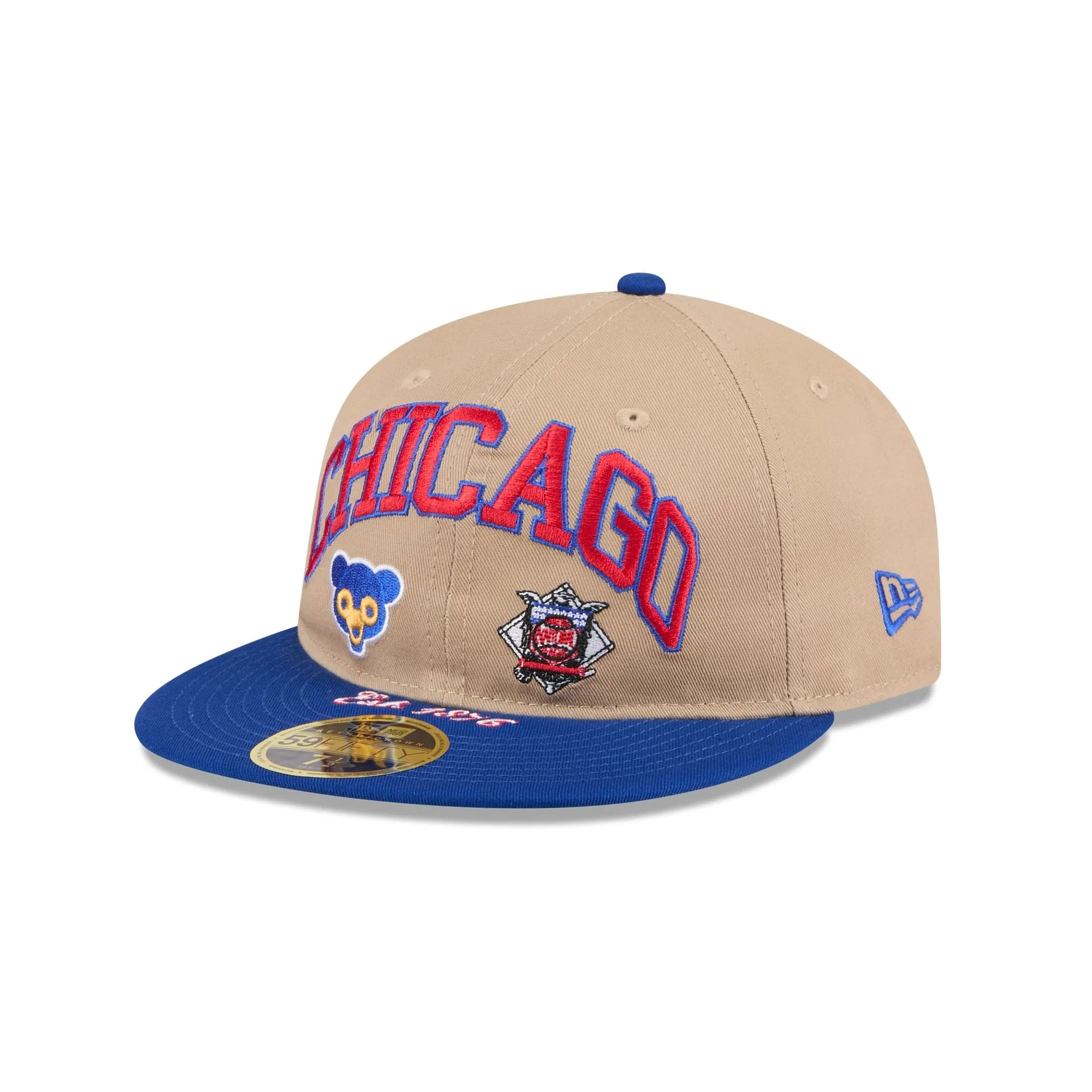 Chicago Cubs Camel Retro Crown 59FIFTY Fitted Hat sold by New Era