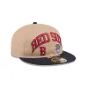 Boston Red Sox Camel Retro Crown 59FIFTY Fitted Hat sold by New Era