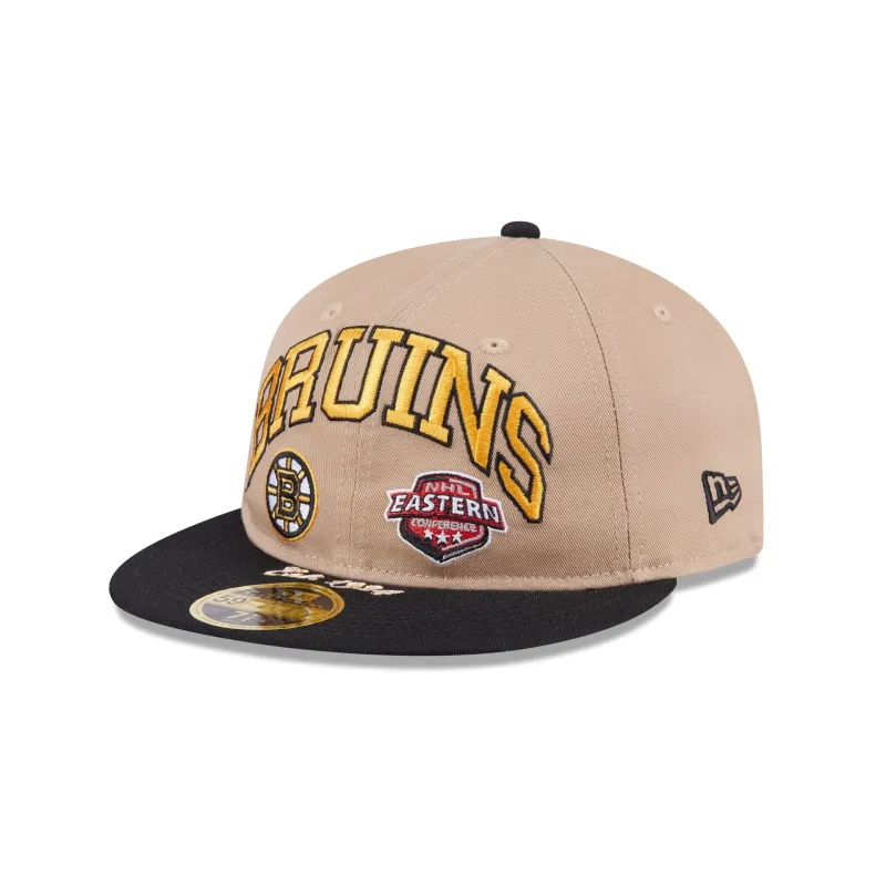 Boston Bruins Camel Retro Crown 59FIFTY Fitted Hat sold by New Era