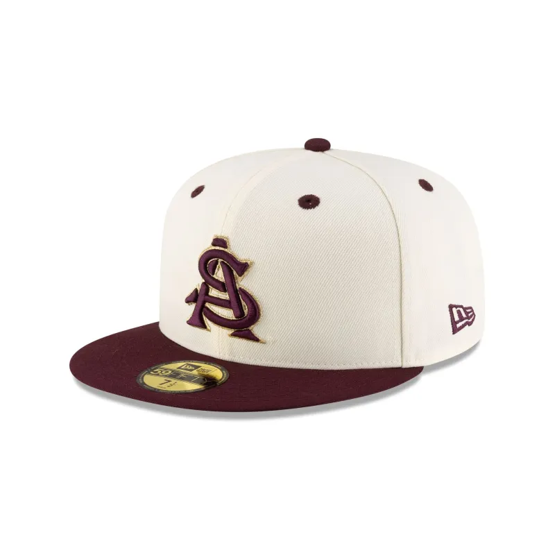 Arizona State Sun Devils Chrome White 59FIFTY Fitted Hat sold by New Era