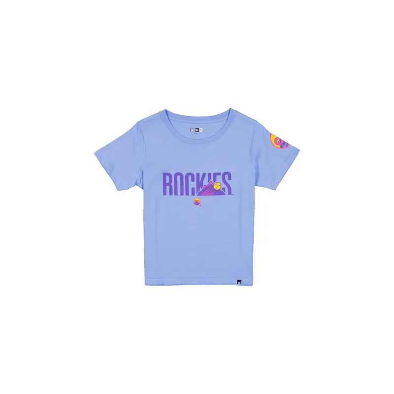 Colorado Rockies City Connect Women's Pastel Blue T-Shirt sold by New Era
