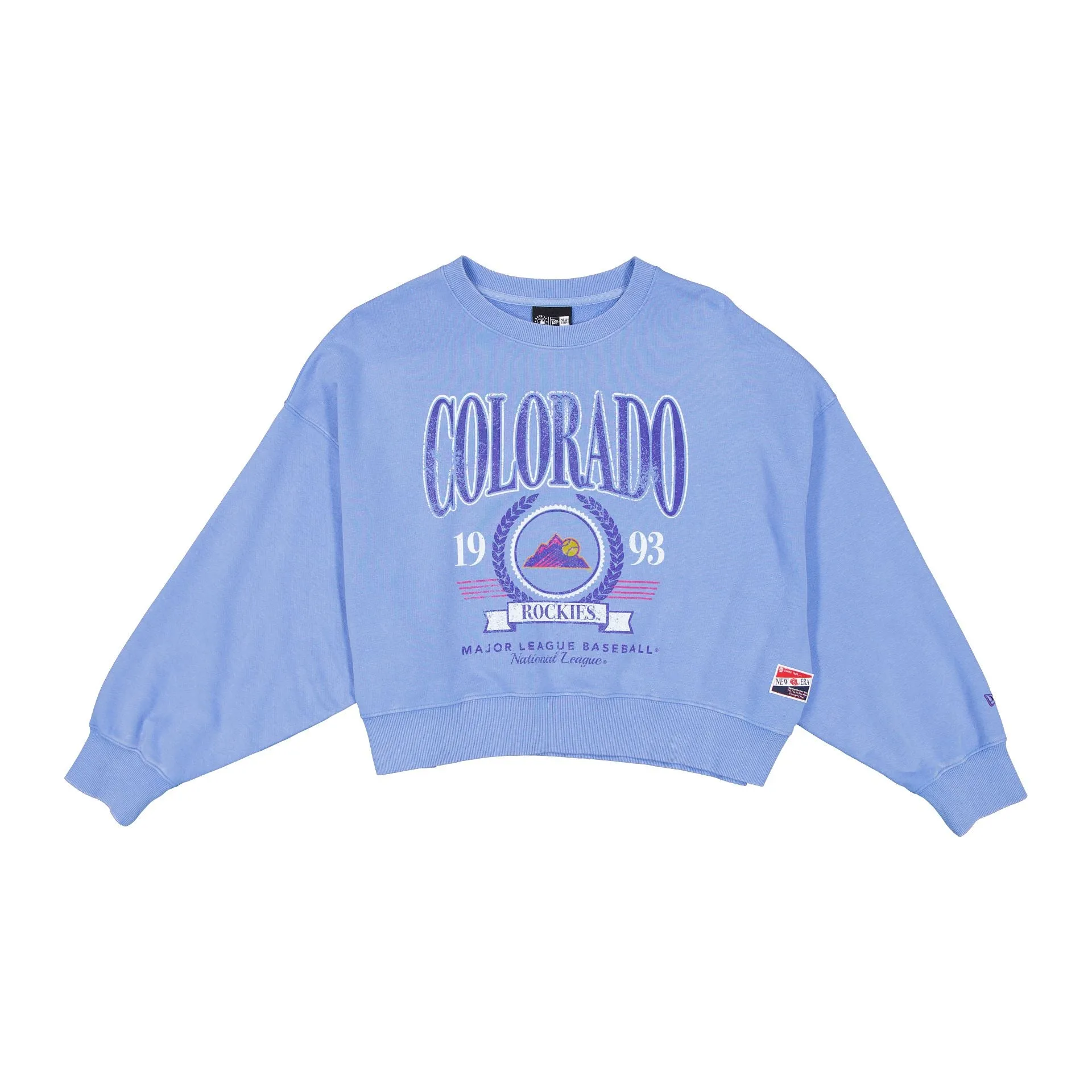 Colorado Rockies City Connect Women's Distressed Crewneck sold by New Era