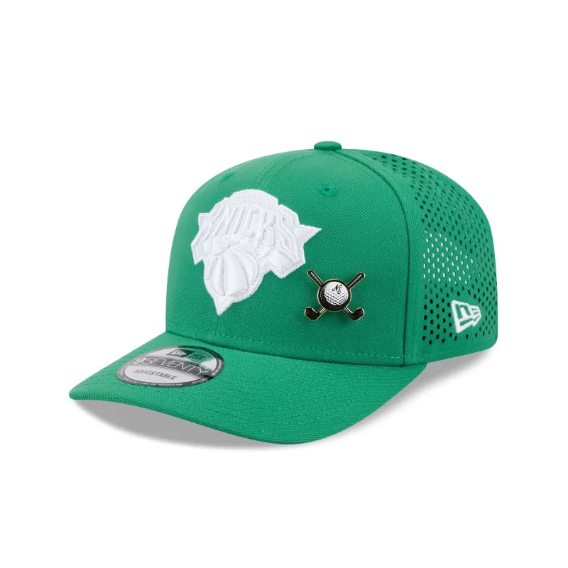 New York Knicks Tee Time 9SEVENTY Trucker Hat sold by New Era