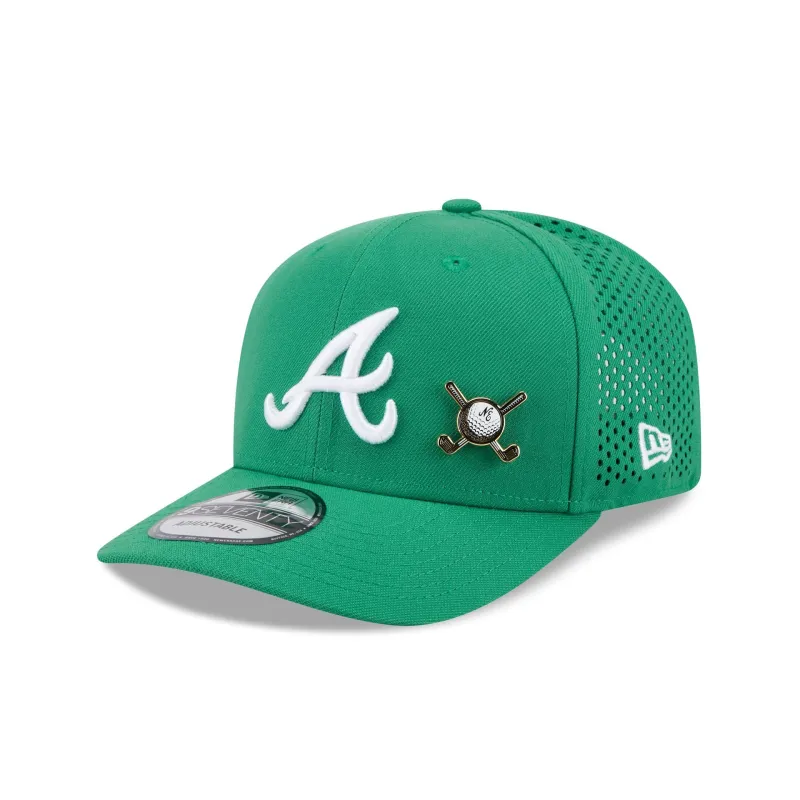 Atlanta Braves Tee Time 9SEVENTY Trucker Hat sold by New Era