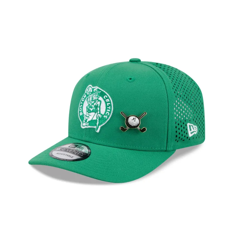 Boston Celtics Tee Time 9SEVENTY Trucker Hat sold by New Era
