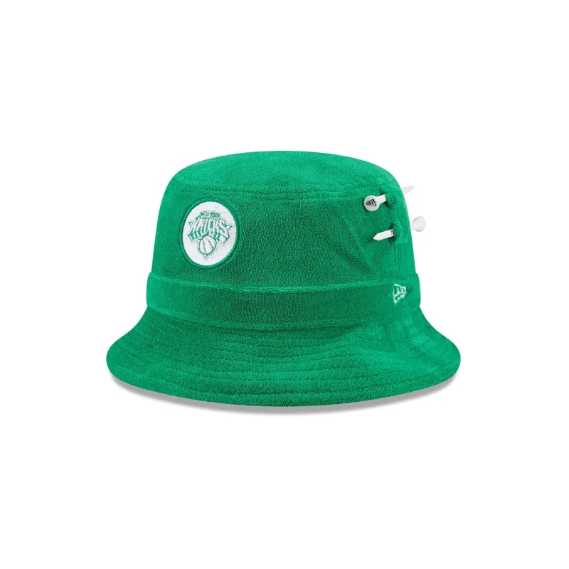 New York Knicks Tee Time Toweling Bucket Hat sold by New Era