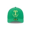 Texas Rangers Tee Time 9FORTY M-Crown A-Frame Snapback Hat sold by New Era