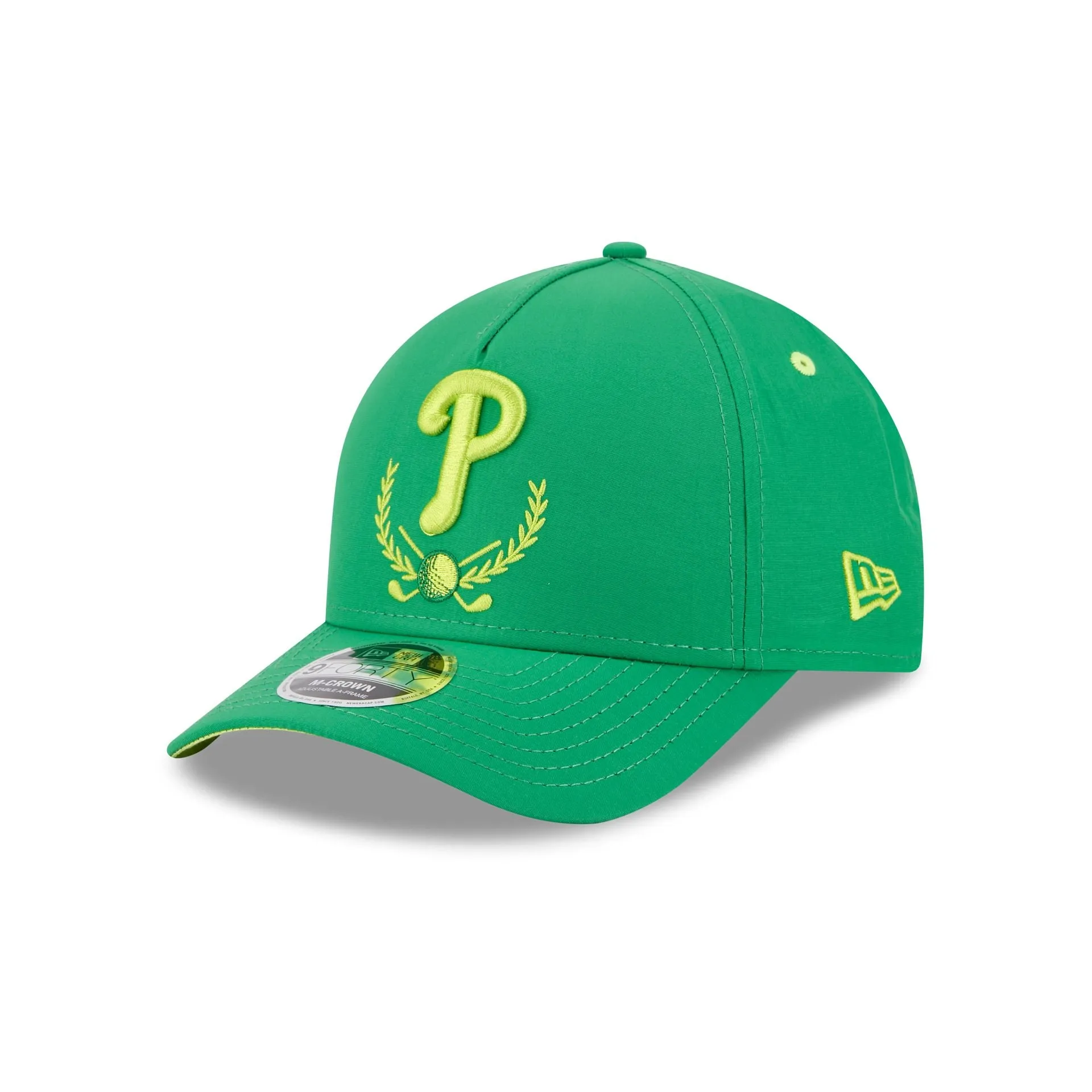 Philadelphia Phillies Tee Time 9FORTY M-Crown A-Frame Snapback Hat sold by New Era