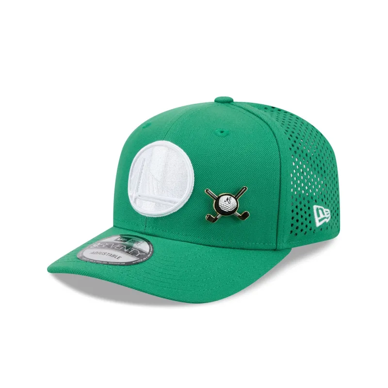 Golden State Warriors Tee Time 9SEVENTY Trucker Hat sold by New Era