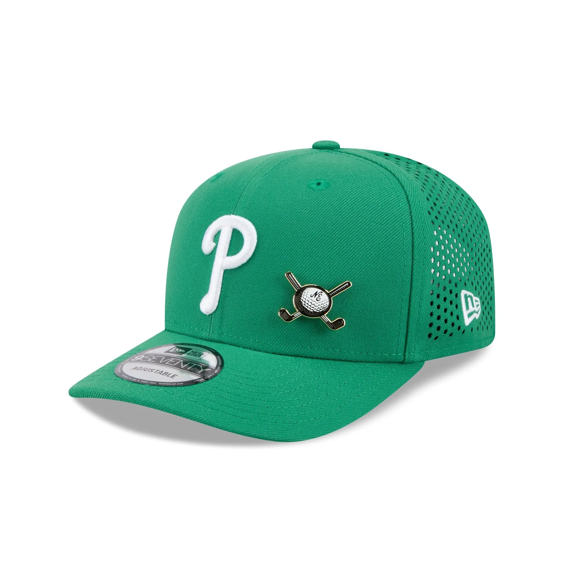 Philadelphia Phillies Tee Time 9SEVENTY Trucker Hat sold by New Era