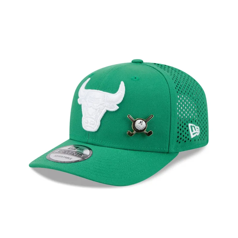 Chicago Bulls Tee Time 9SEVENTY Trucker Hat sold by New Era