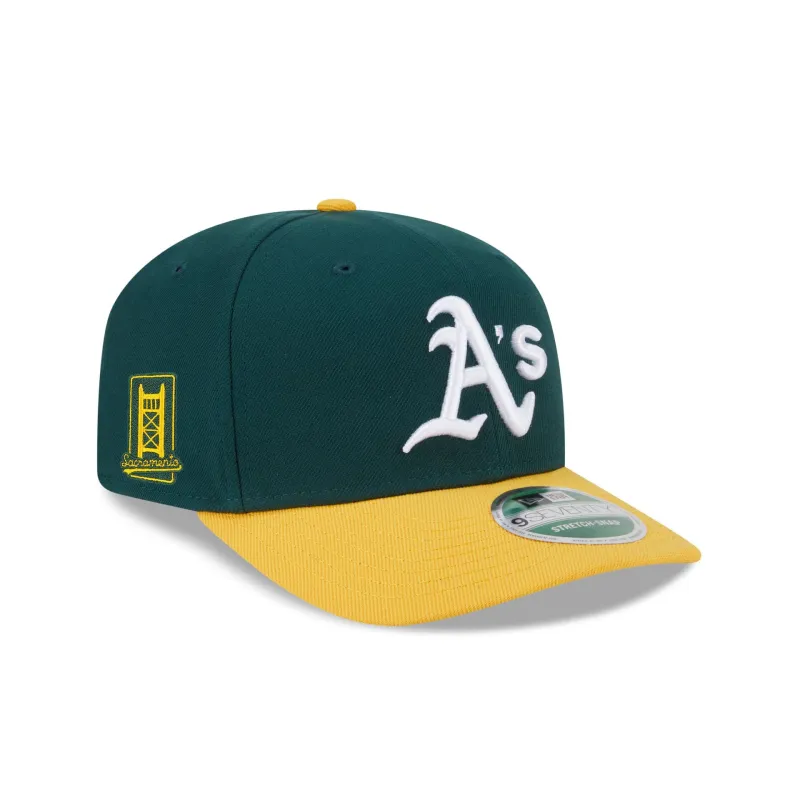 Athletics in Sacramento Sidepatch 9SEVENTY Stretch-Snap Hat sold by New Era
