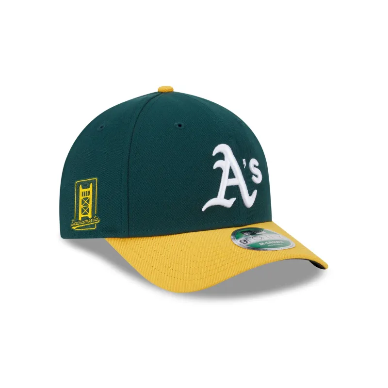 Athletics in Sacramento Sidepatch 9FORTY M-Crown Snapback Hat sold by New Era