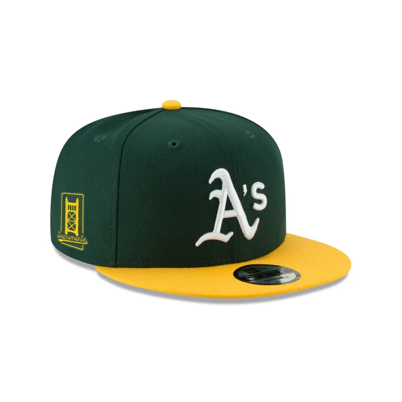Athletics in Sacramento Sidepatch 9FIFTY Snapback Hat sold by New Era