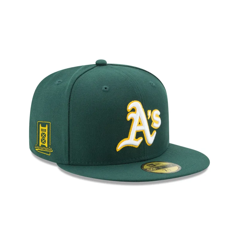 Athletics in Sacramento Sidepatch Road 59FIFTY Fitted Hat sold by New Era