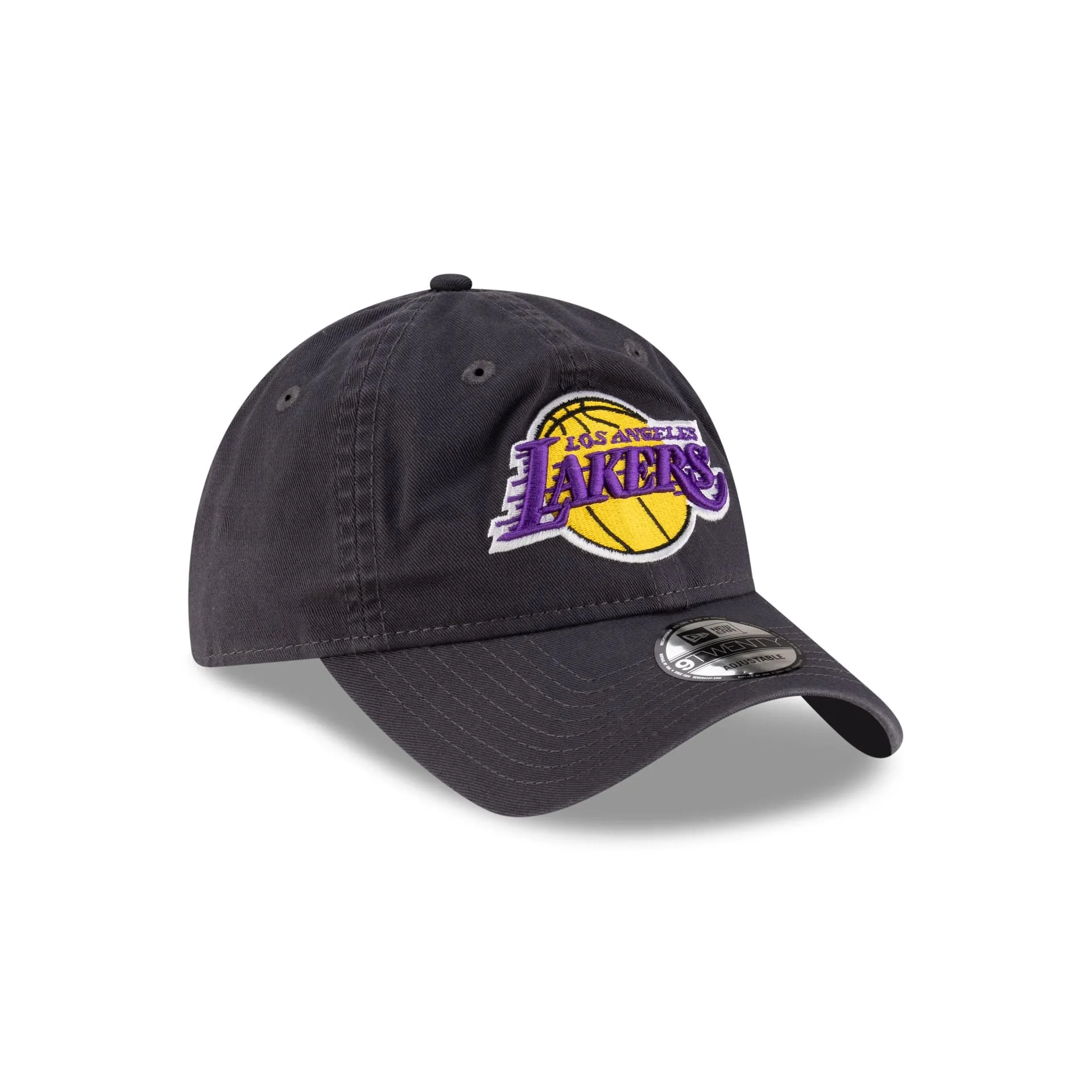Los Angeles Lakers Core Classic Gray 9TWENTY Adjustable Hat sold by New Era product image thumbnail 3