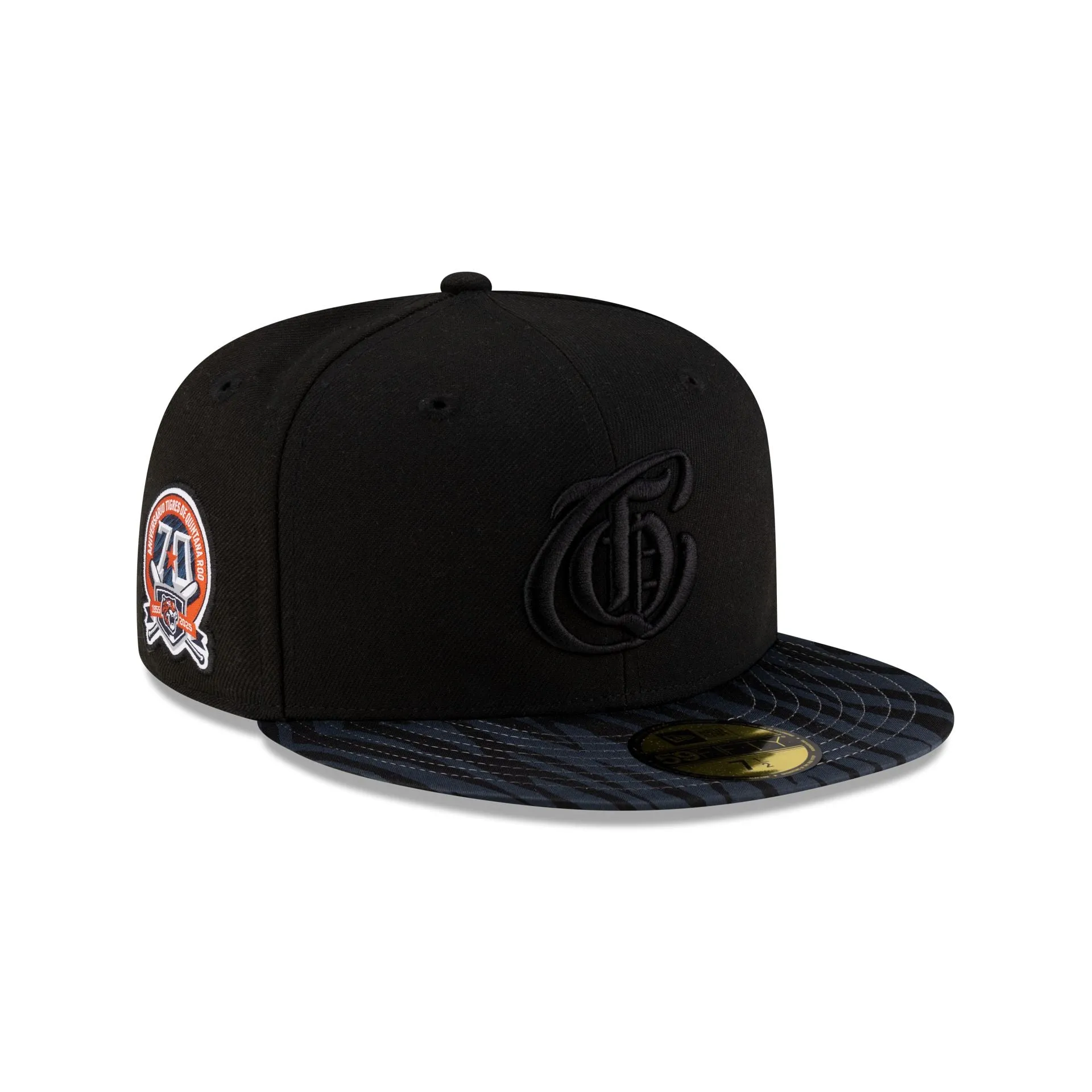 Tigres de Quintana Roo LMB 100th Anniversary Alt Black 59FIFTY Fitted Hat sold by New Era