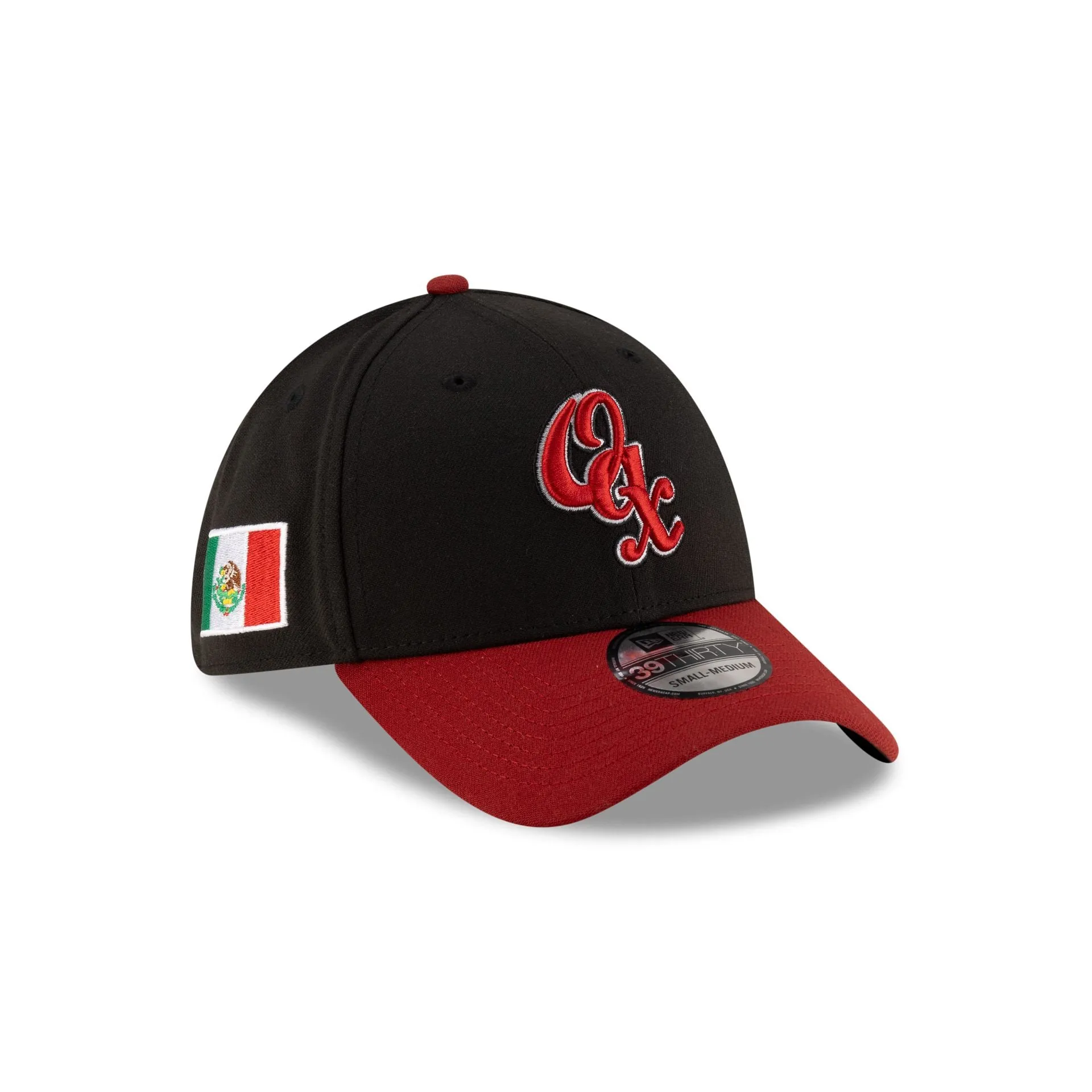 Guerreros de Oaxaca LMB 100th Anniversary Alt Black 39THIRTY Stretch Fit Hat sold by New Era