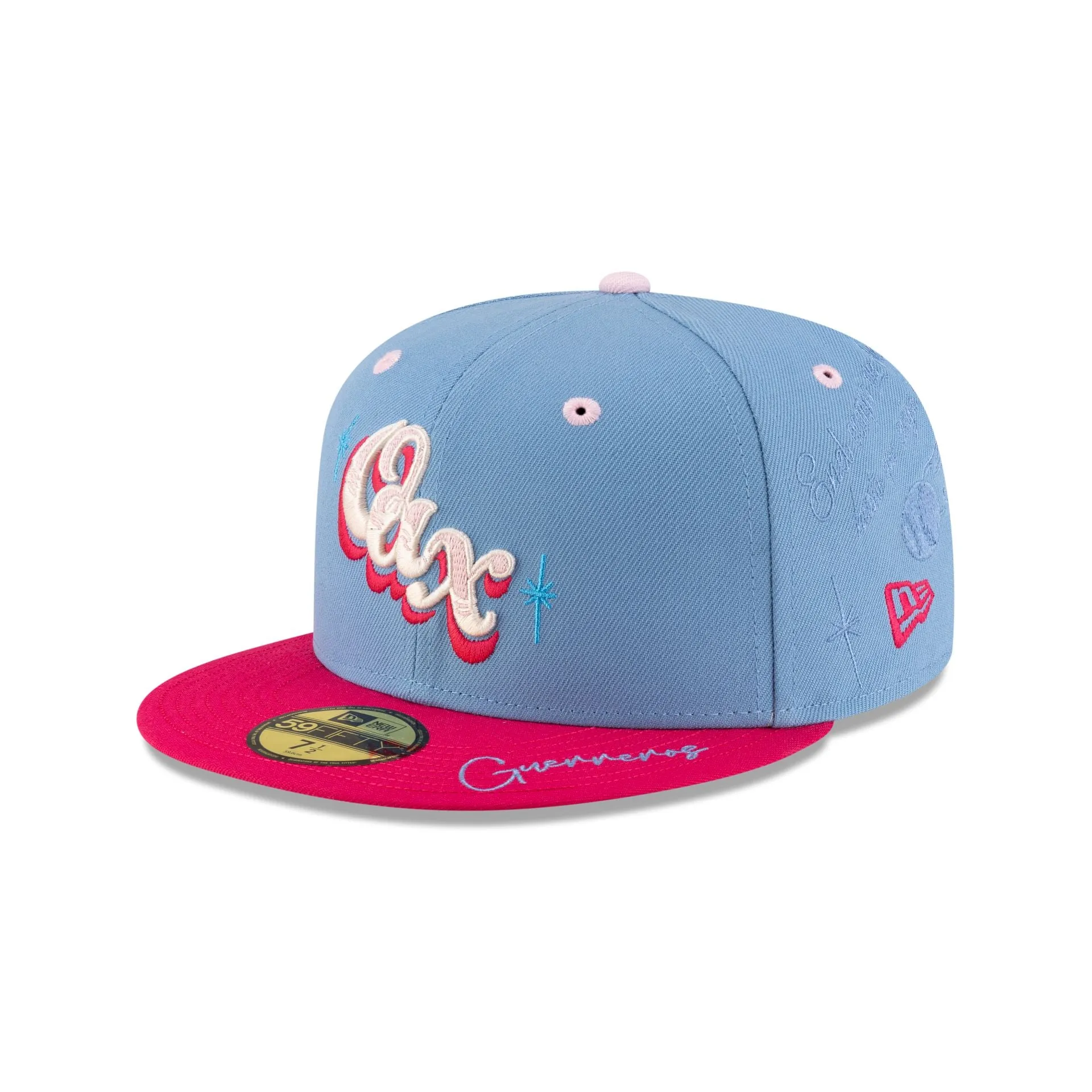 Guerreros de Oaxaca LMB 100th Anniversary Alt Blue 59FIFTY Fitted Hat sold by New Era product image thumbnail 3