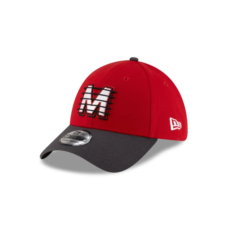 Diablos Rojos del México LMB 100th Anniversary Alt 39THIRTY Stretch Fit Hat sold by New Era