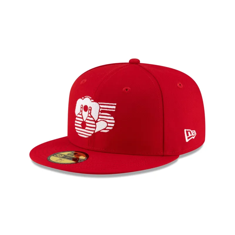 Diablos Rojos del México LMB 100th Anniversary Away 59FIFTY Fitted Hat sold by New Era