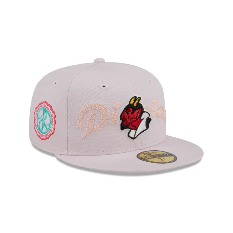 Diablos Rojos del México Stacked Wordmark 59FIFTY Fitted Hat sold by New Era