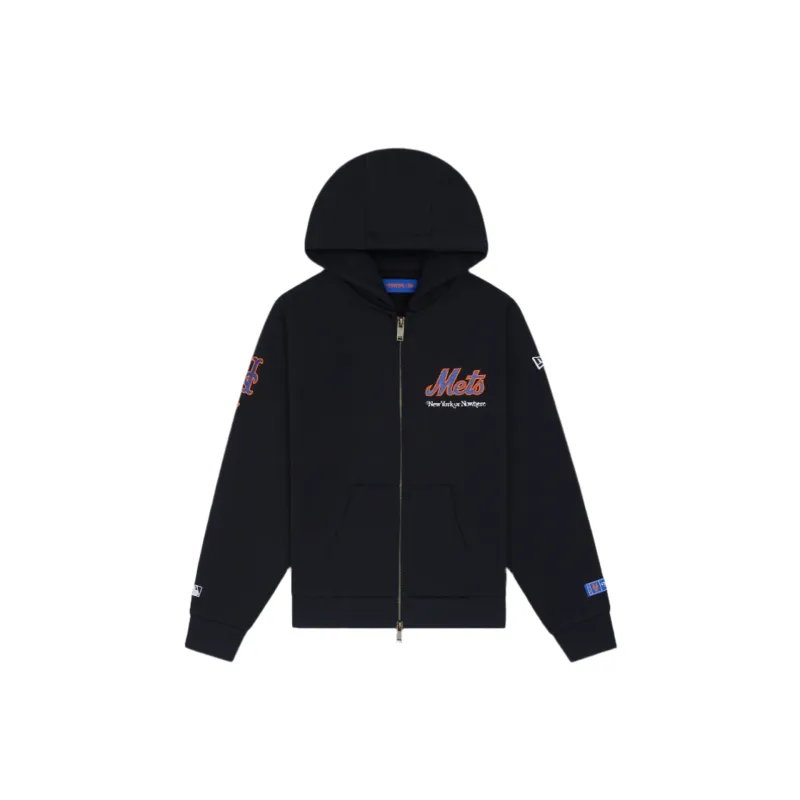New York or Nowhere x New York Mets Youth Black Full-Zip Hoodie sold by New Era