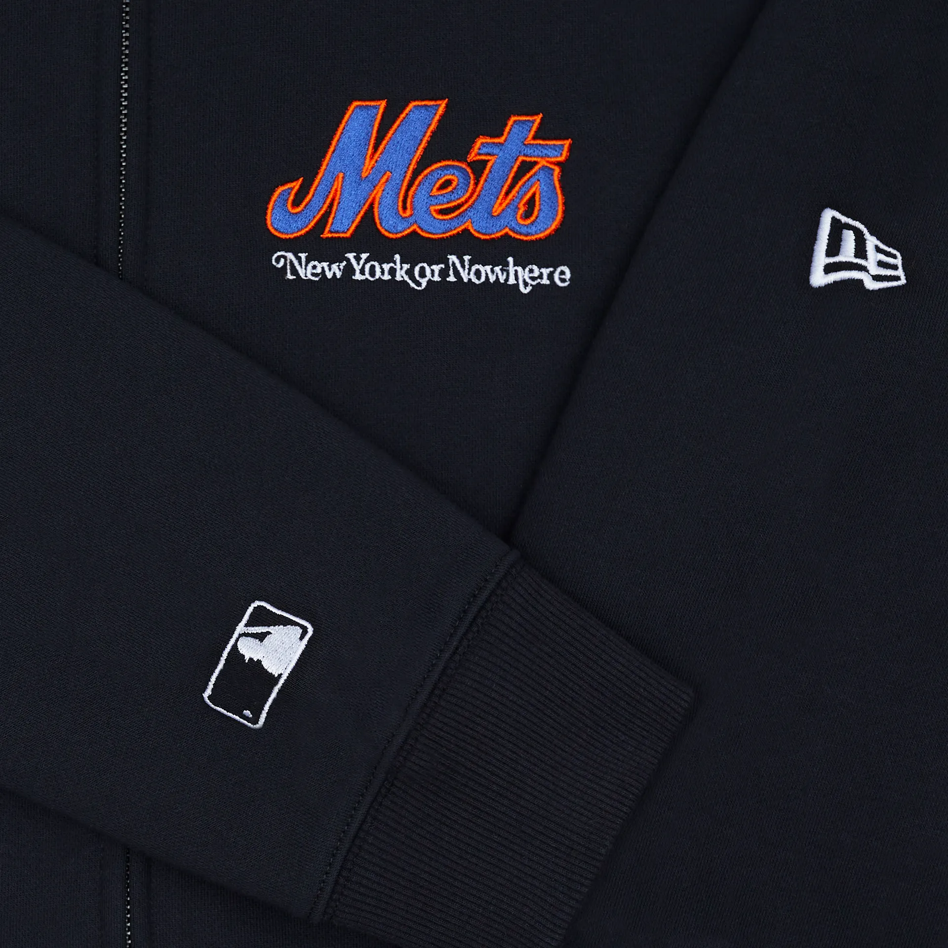 New York or Nowhere x New York Mets Youth Black Full-Zip Hoodie sold by New Era product image thumbnail 4