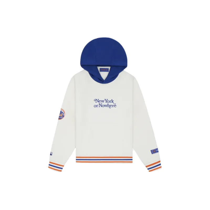 New York or Nowhere x New York Mets Youth Chrome White Motto Hoodie sold by New Era