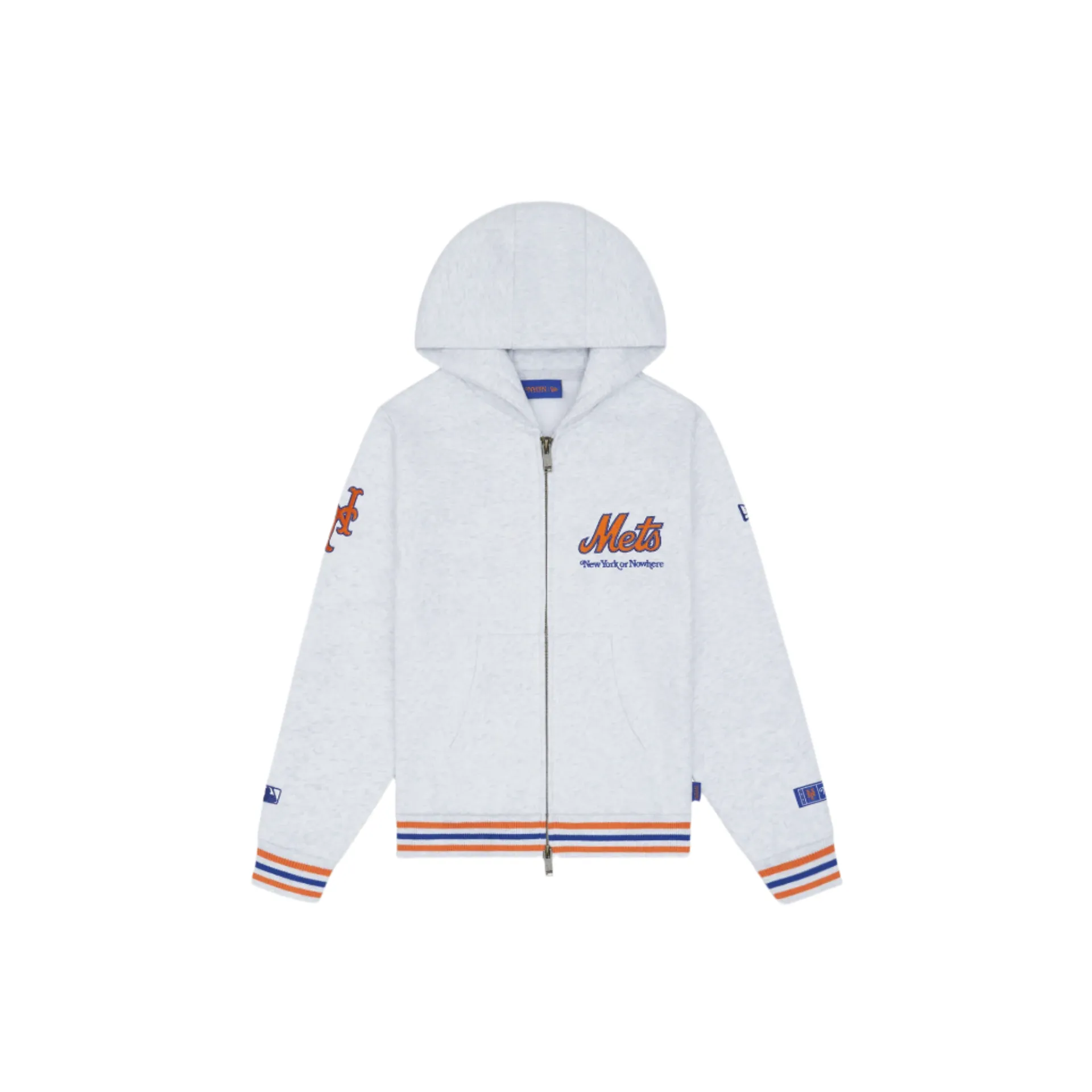 New York or Nowhere x New York Mets Youth White Full-Zip Hoodie sold by New Era