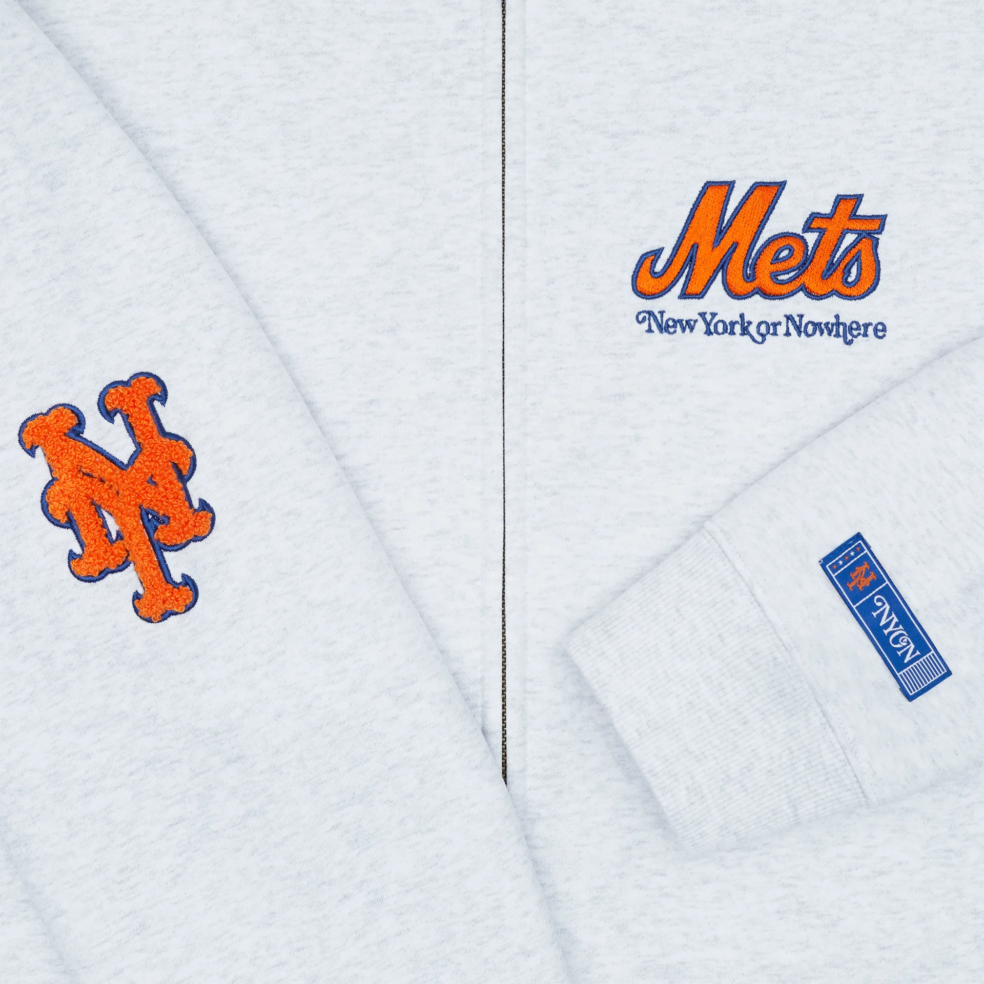 New York or Nowhere x New York Mets Youth White Full-Zip Hoodie sold by New Era product image thumbnail 3