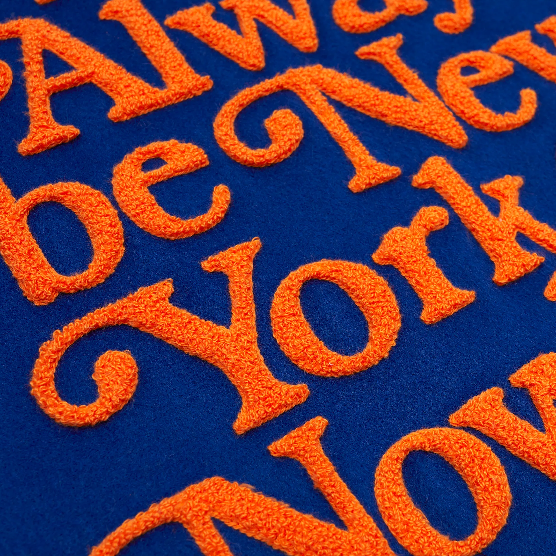 New York or Nowhere x New York Mets Light Royal Motto Varsity Jacket sold by New Era product image thumbnail 4