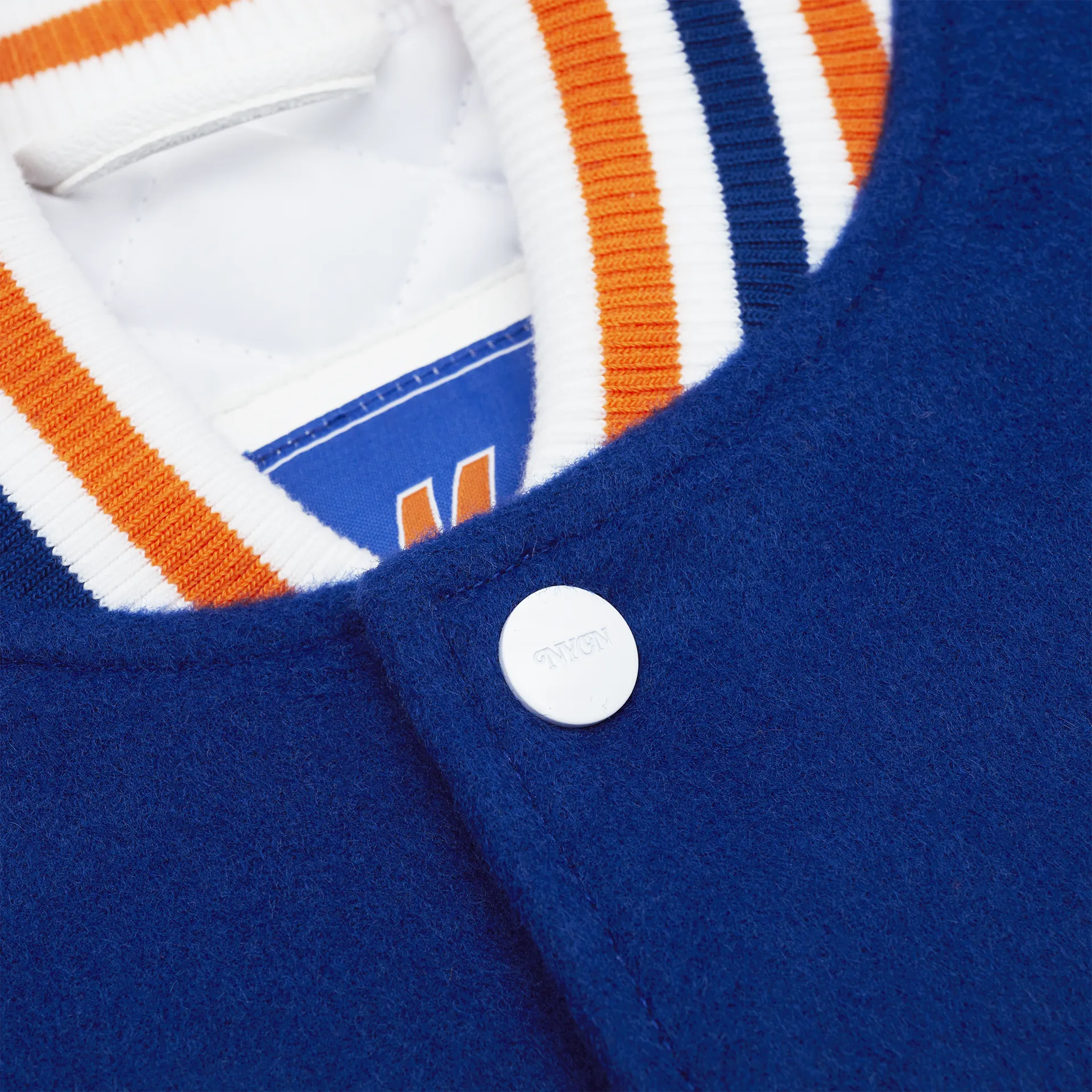 New York or Nowhere x New York Mets Light Royal Motto Varsity Jacket sold by New Era product image thumbnail 3