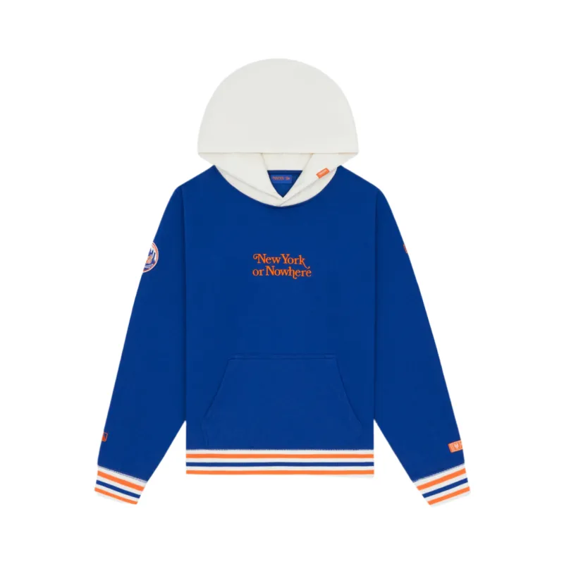New York or Nowhere x New York Mets Light Royal Motto Hoodie sold by New Era