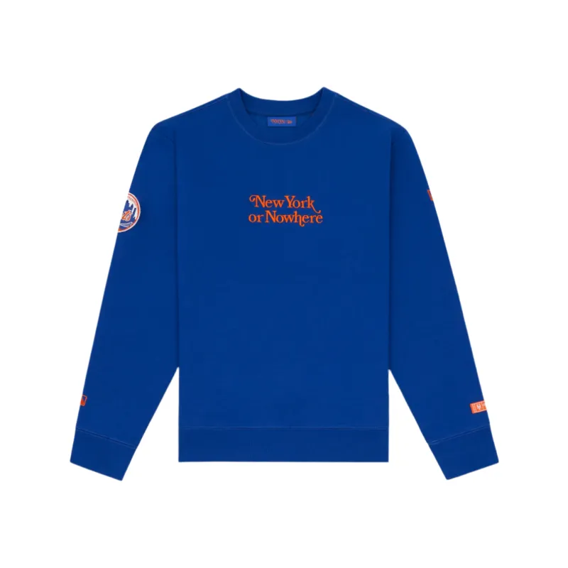 New York or Nowhere x New York Mets Light Royal Crewneck sold by New Era