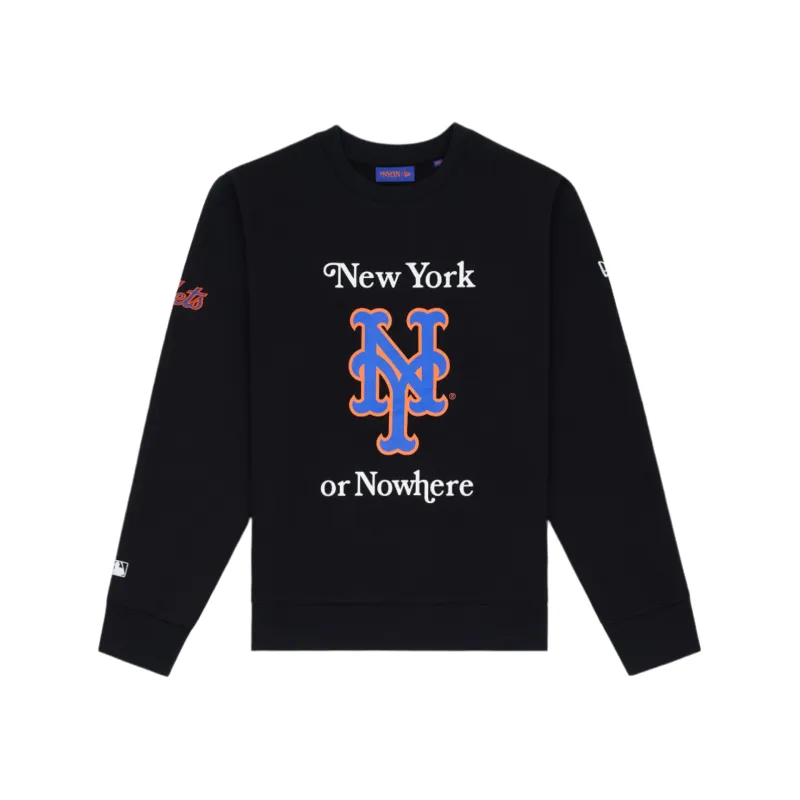 New York or Nowhere x New York Mets Black Crewneck sold by New Era
